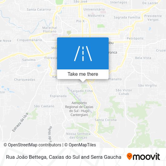 Rua João Bettega map