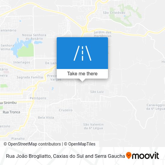 Rua João Brogliatto map