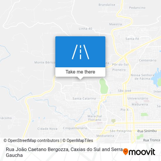 Rua João Caetano Bergozza map
