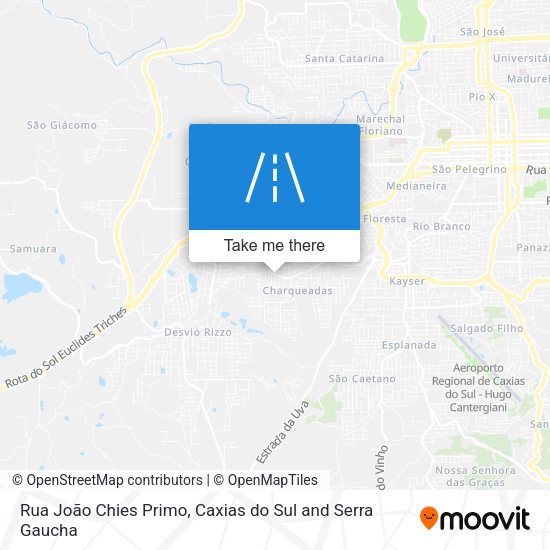 Rua João Chies Primo map