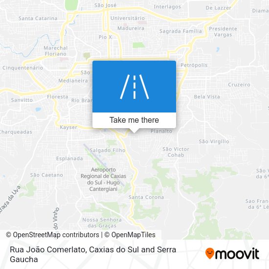 Rua João Comerlato map