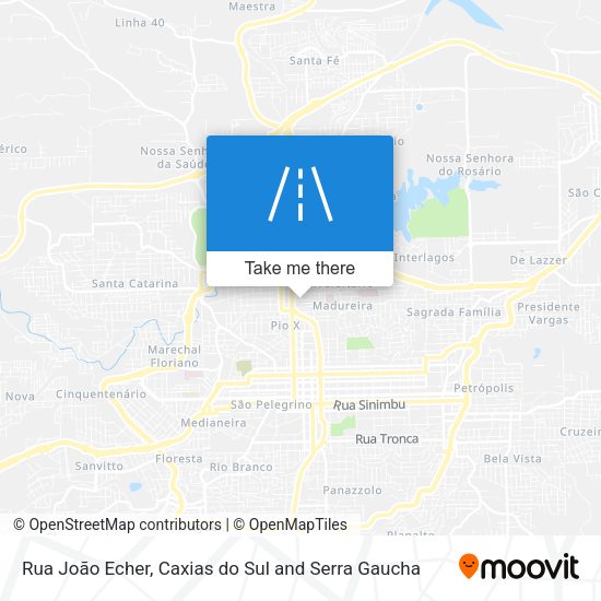 Rua João Echer map