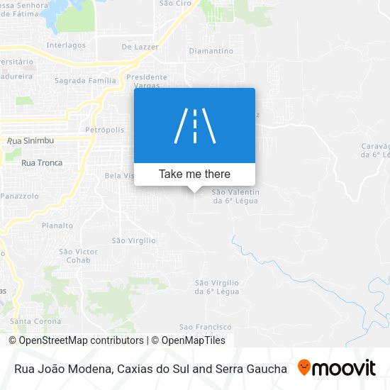 Rua João Modena map