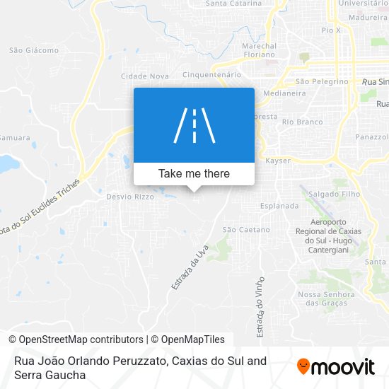 Rua João Orlando Peruzzato map