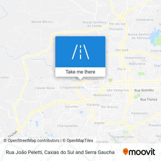 Rua João Peletti map