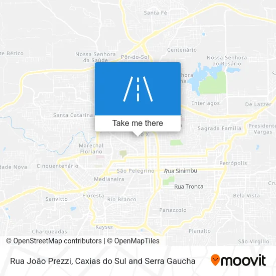 Rua João Prezzi map