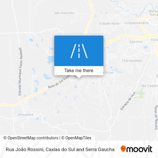 Rua João Rossini map