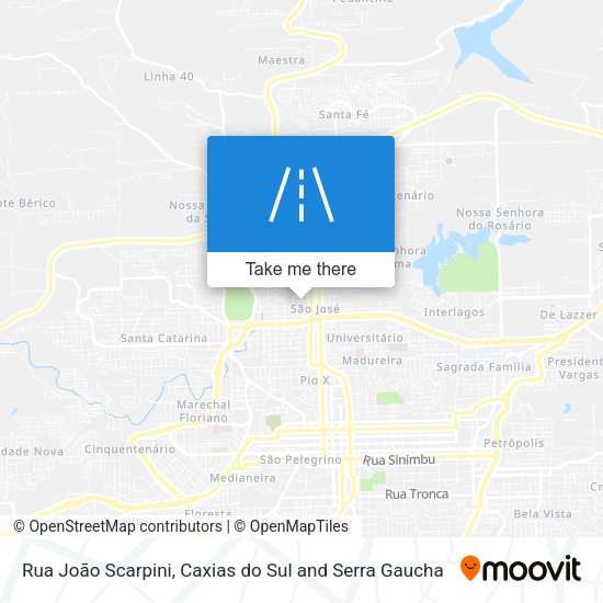 Rua João Scarpini map