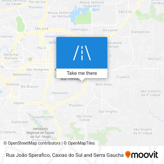 Rua João Sperafico map