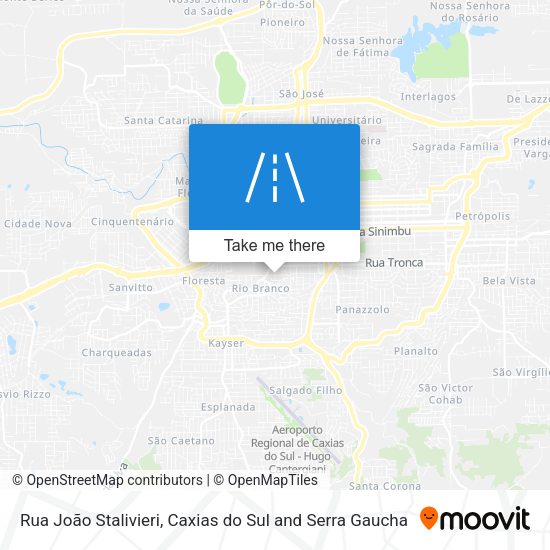 Rua João Stalivieri map