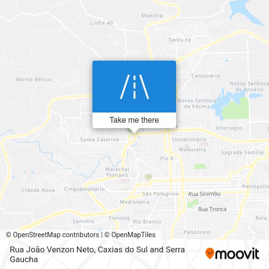 Rua João Venzon Neto map