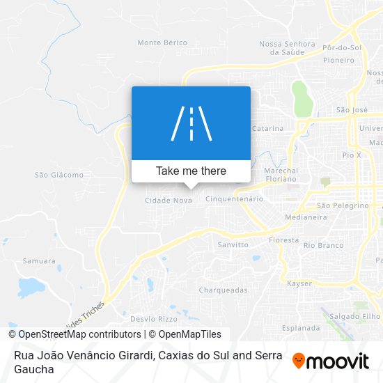 Rua João Venâncio Girardi map