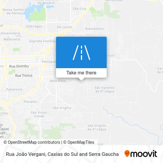 Rua João Vergani map