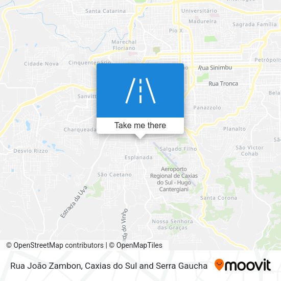 Rua João Zambon map