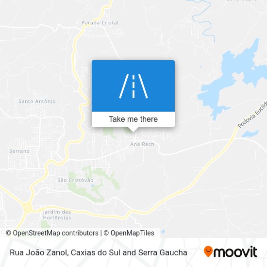 Rua João Zanol map