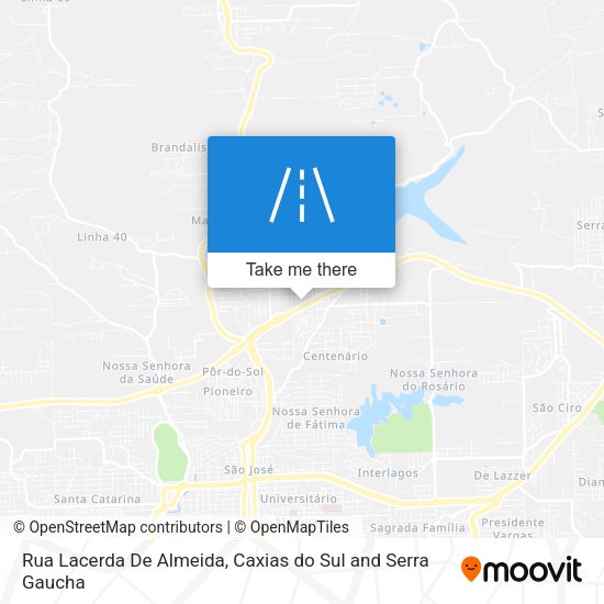 Rua Lacerda De Almeida map