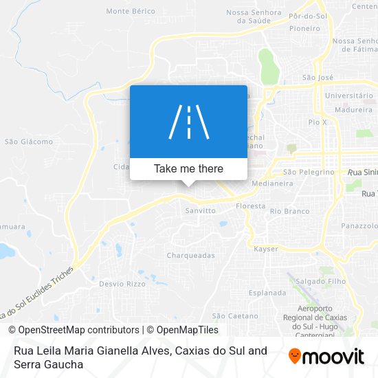 Rua Leila Maria Gianella Alves map