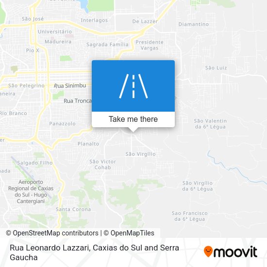Rua Leonardo Lazzari map