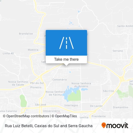 Rua Luiz Betelli map