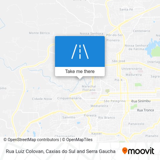 Rua Luiz Colovan map
