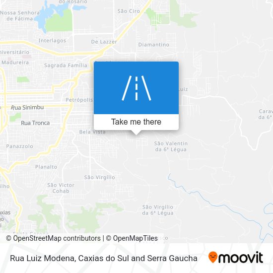 Rua Luiz Modena map