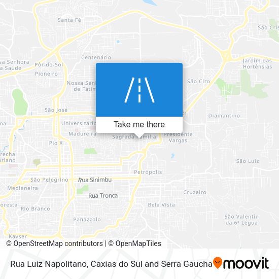 Rua Luiz Napolitano map