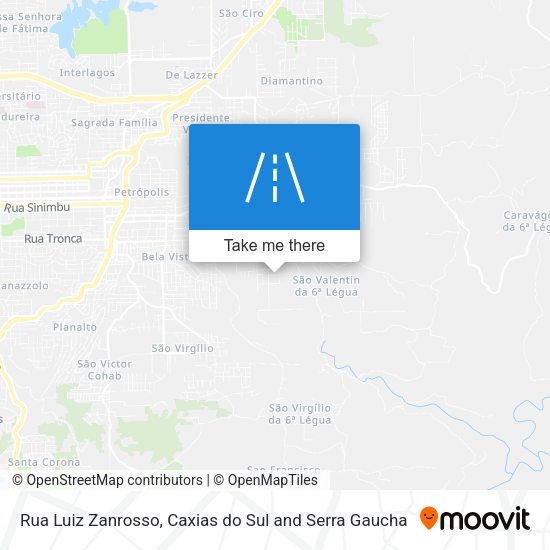 Rua Luiz Zanrosso map