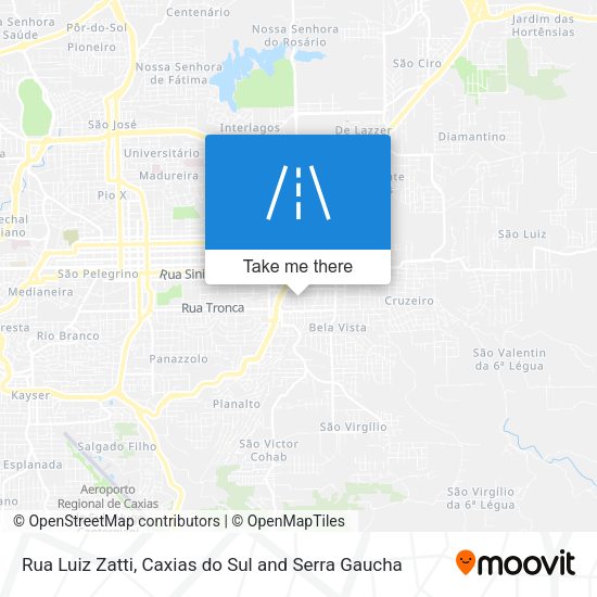 Rua Luiz Zatti map