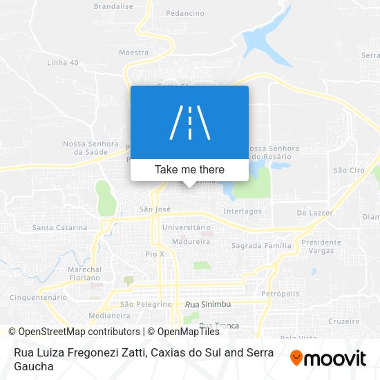 Rua Luiza Fregonezi Zatti map