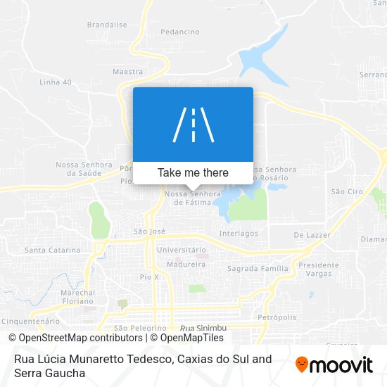 Rua Lúcia Munaretto Tedesco map