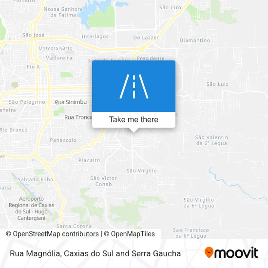 Rua Magnólia map