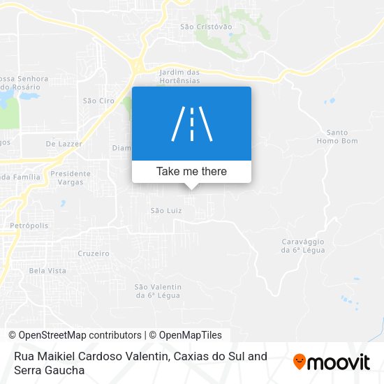 Rua Maikiel Cardoso Valentin map