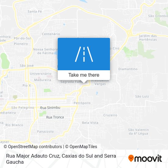 Rua Major Adauto Cruz map