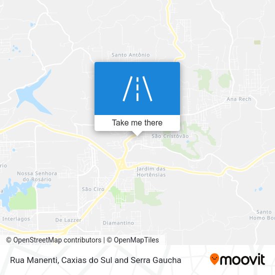 Rua Manenti map