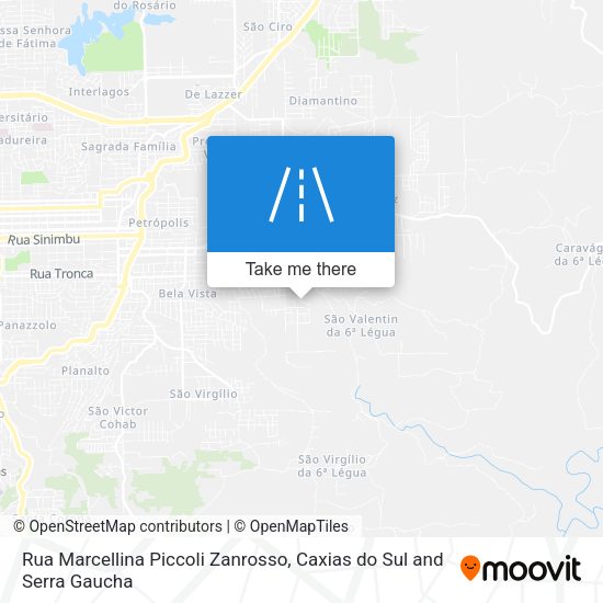 Rua Marcellina Piccoli Zanrosso map