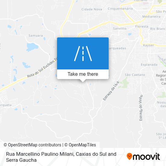 Rua Marcellino Paulino Milani map