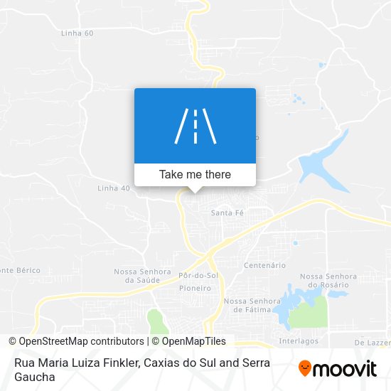 Rua Maria Luiza Finkler map