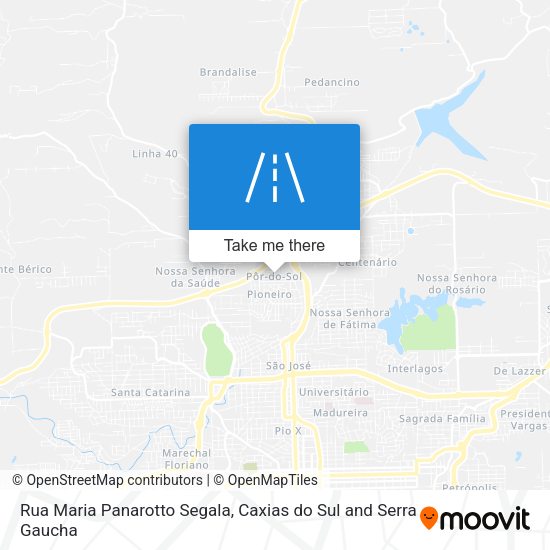 Rua Maria Panarotto Segala map