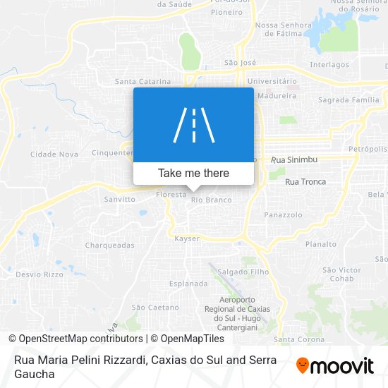 Rua Maria Pelini Rizzardi map