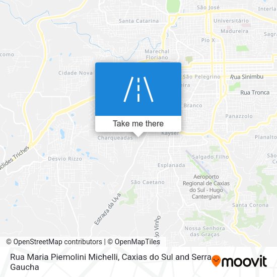 Rua Maria Piemolini Michelli map