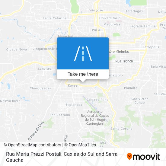 Rua Maria Prezzi Postali map