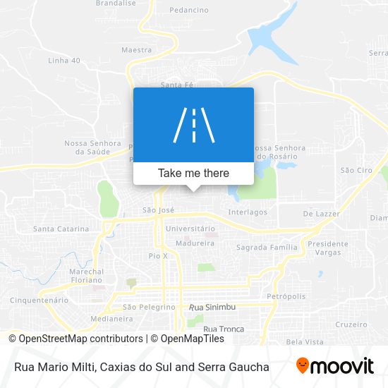 Rua Mario Milti map