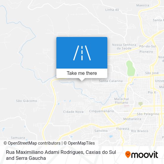 Rua Maximiliano Adami Rodrigues map