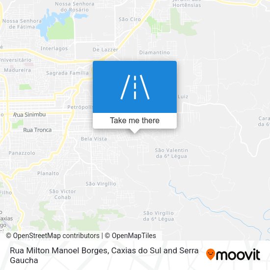Rua Milton Manoel Borges map