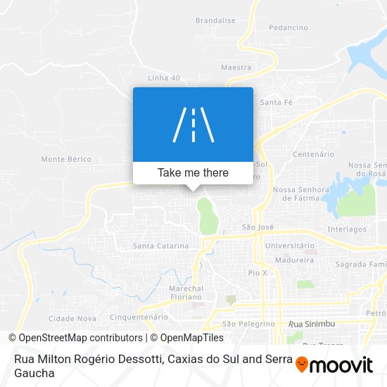 Rua Milton Rogério Dessotti map