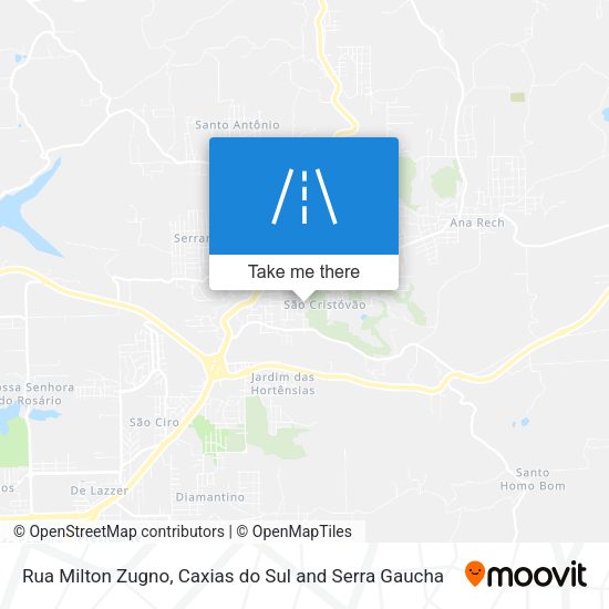 Rua Milton Zugno map
