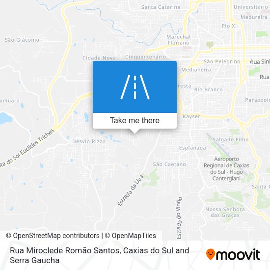Rua Miroclede Romão Santos map