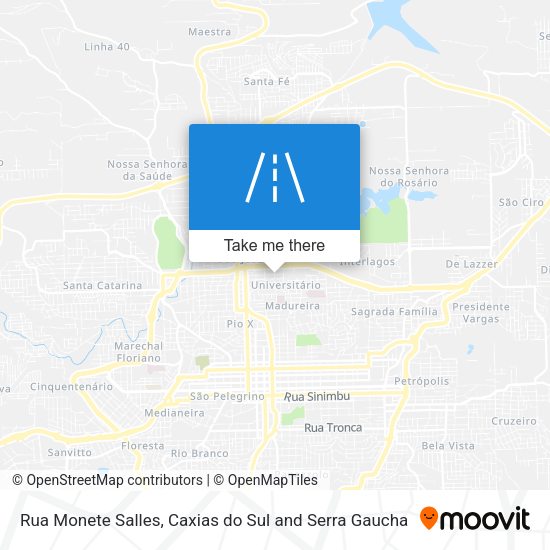 Rua Monete Salles map
