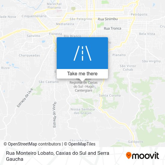 Rua Monteiro Lobato map
