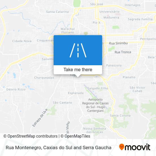Rua Montenegro map